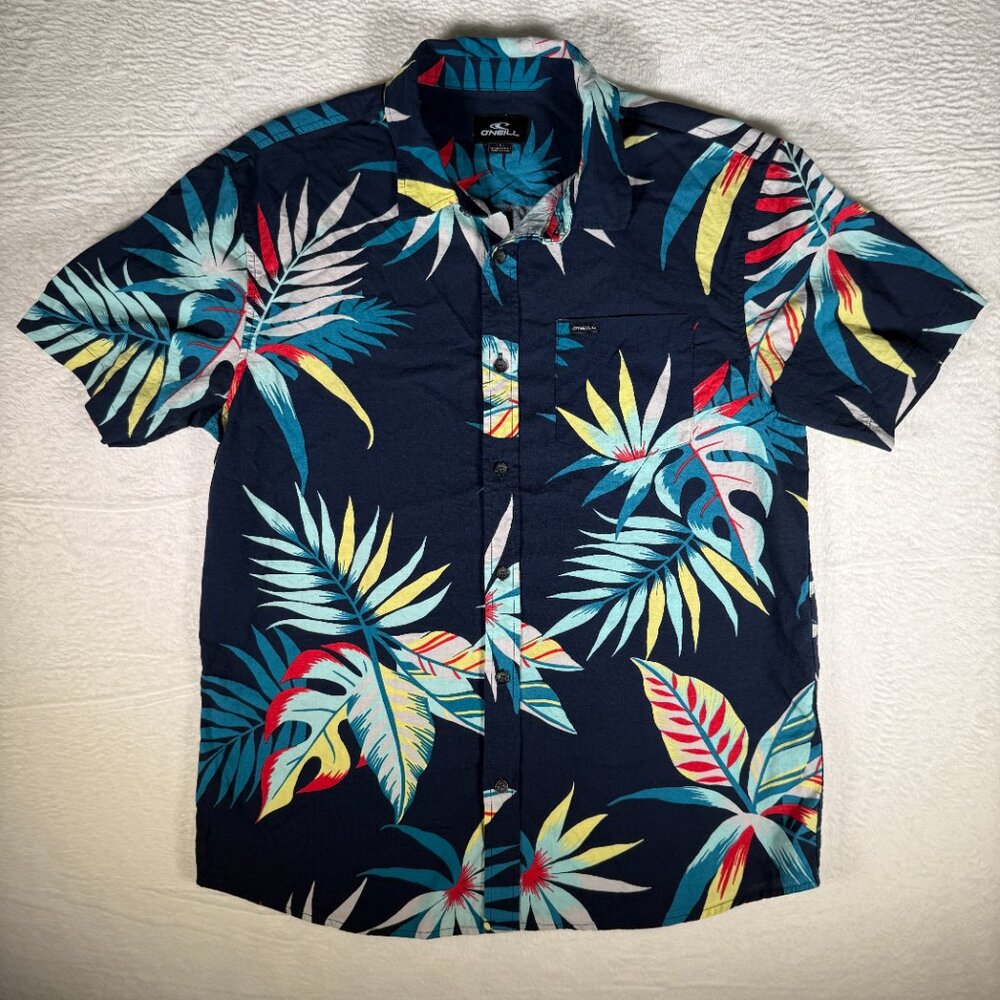 O'Neill Mens Oasis Eco‎ Modern Tropical Hawiian Shirt Size S